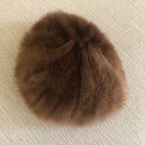 Vintage Mink Mushroom Hat